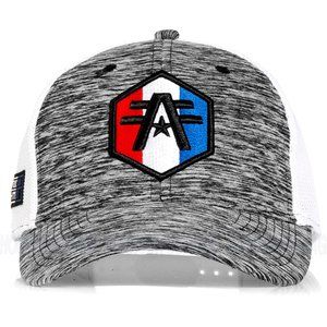 American Fighter Andale FM14327 New Unisex Black/White Mesh back Trucker Hat Cap